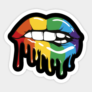 Rainbow Lips Sticker